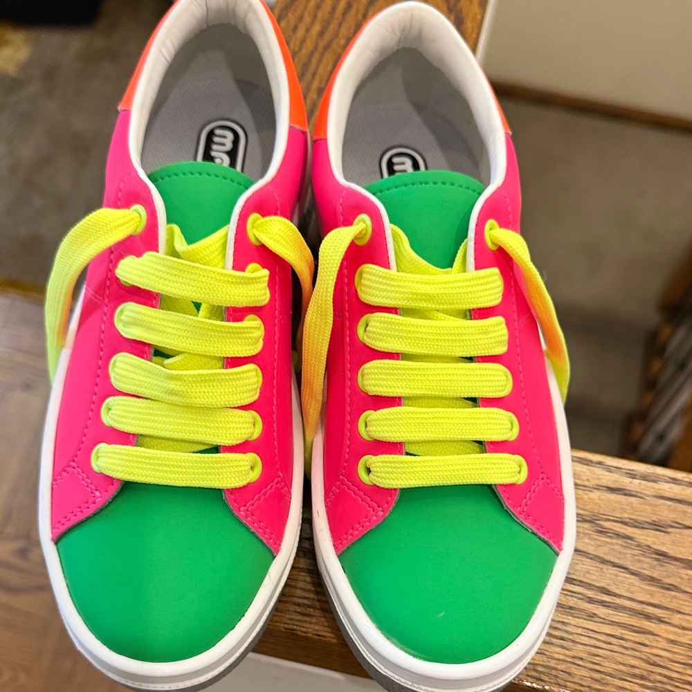 Marc Jacobs Kids Sneakers in Pink, Green, and Yellow
